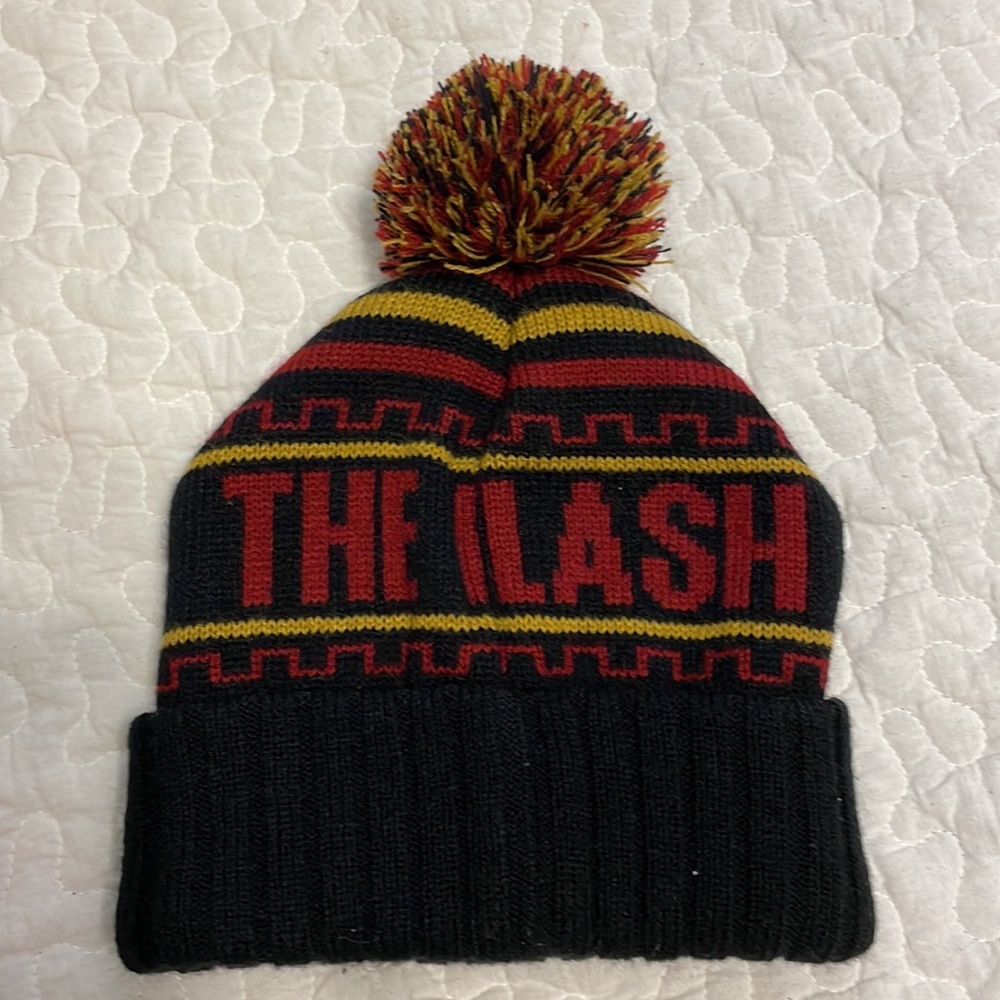 DC Comics The Flash Knit Hat - Unisex, Adult One Size - Picture 2 of 4